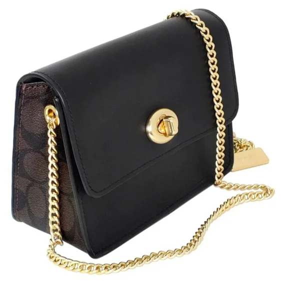 Black Leather Crossbody Bag - Picture 3 of 10